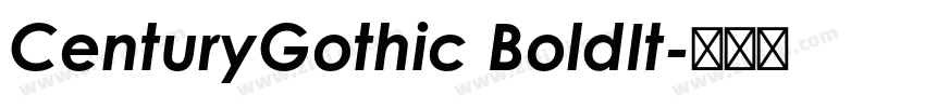 CenturyGothic BoldIt字体转换